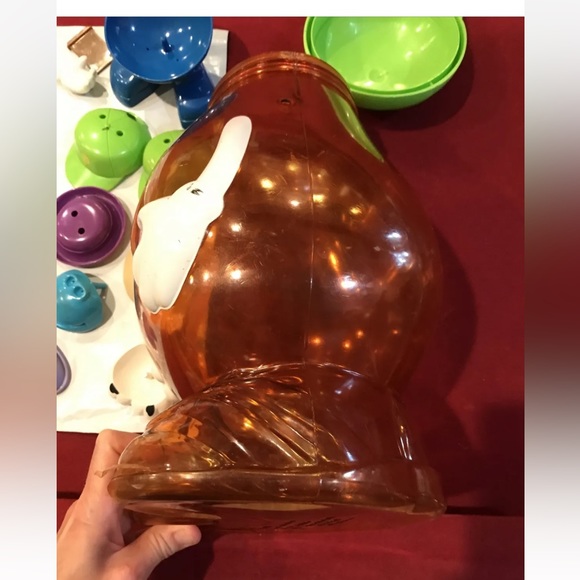 Mr. Potato Head hasbro vintage Large 14" Container, 31 Bodies Arms Legs Face LOT - Picture 5 of 11